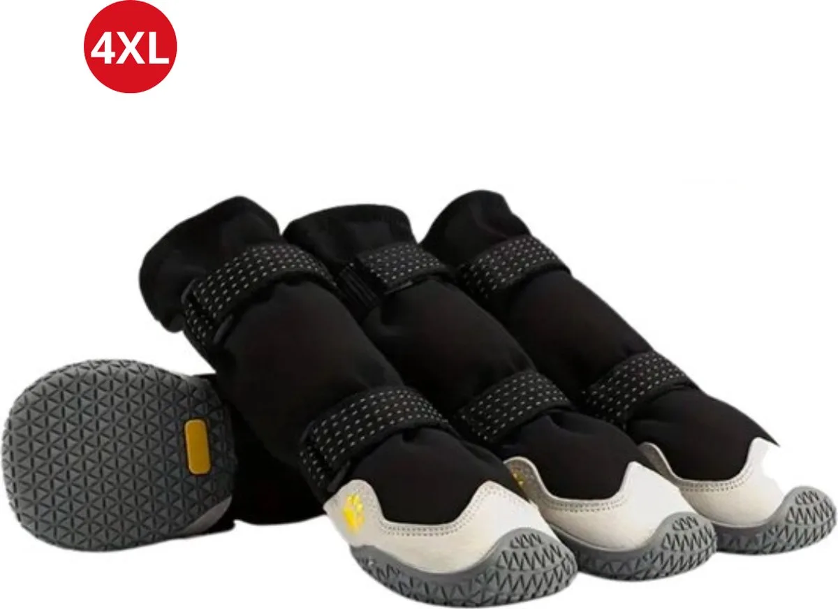 Hondenschoenen Pootbeschermer - Hondenschoenen - 4 Stuks - Hondenschoentjes - Pootbescherming Hond - Waterbestendig - 4XL von Nivard in Grau – Produktfoto
