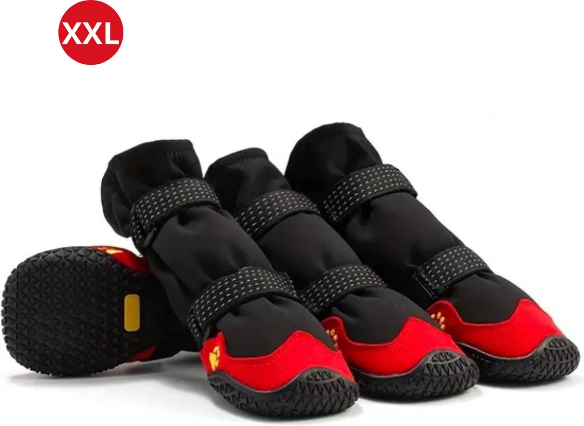 Hondenschoenen Pootbeschermer - Hondenschoenen - 4 Stuks - Hondenschoentjes - Pootbescherming Hond - Waterbestendig - XXL från Nivard i Svart – produktbild