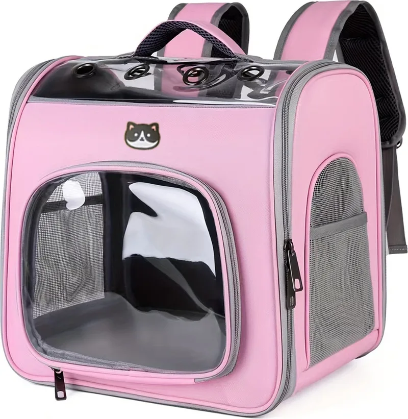 Katten Rugzak - Katten Reismand - Huisdier - Transport - Reistas Kat - Draagtas Kat - Transporttas Kat - Honden von Nivard in Rosa – Produktfoto