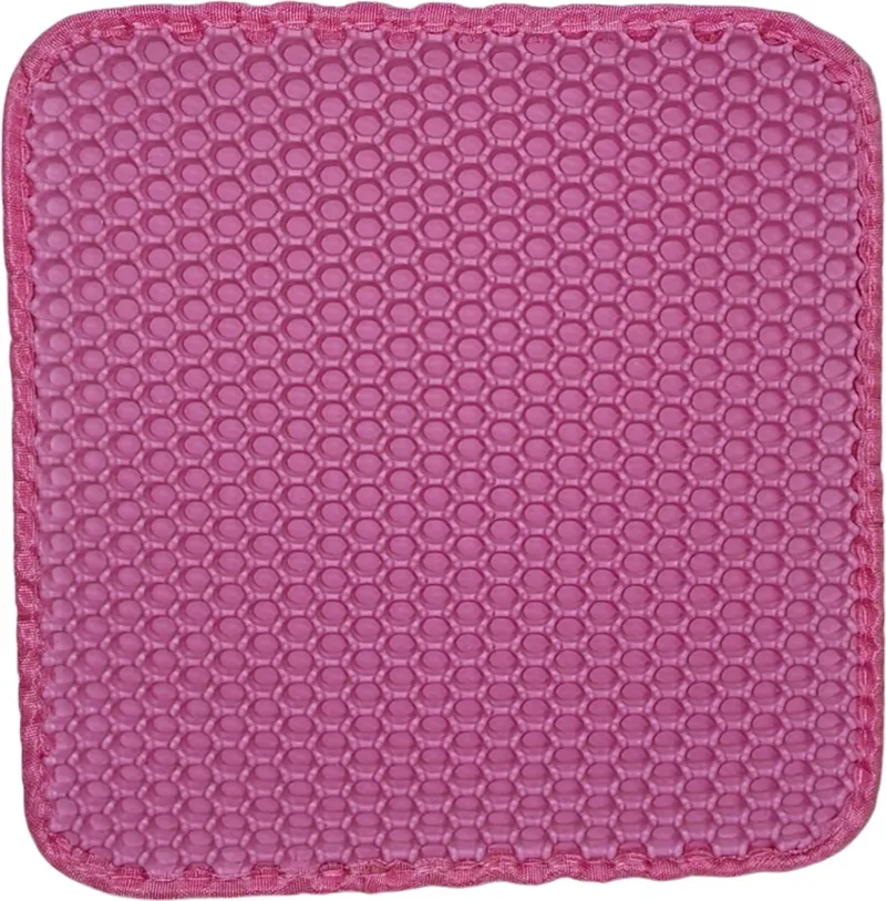 Kattenbak Mat - Katten Mat - Grit Opvanger - Schoonloopmat Kattenbak - Kattenbak Uitloopmat - Kattenbak Matje - Cat Litter Mat - 45x60cm von Nivard in Rosa – Produktfoto