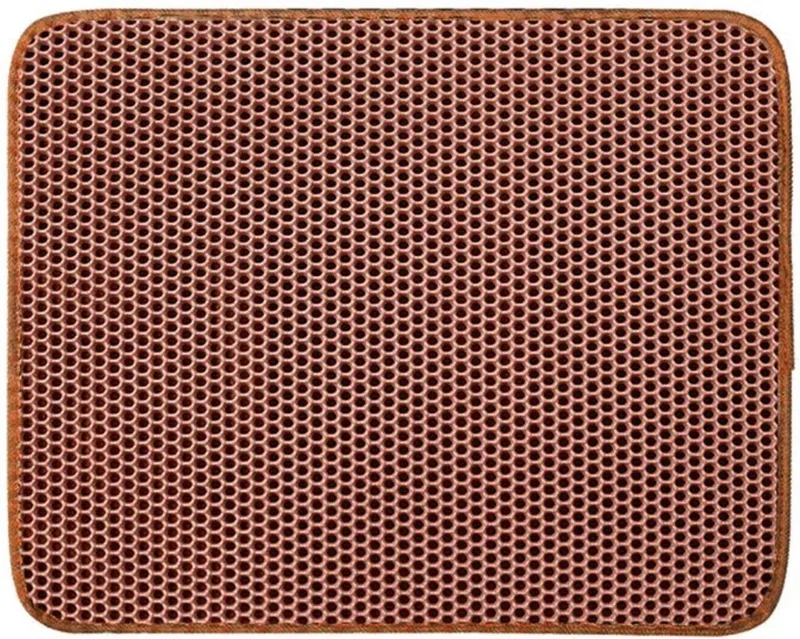 Kattenbak Mat - Katten Mat - Grit Opvanger - Schoonloopmat Kattenbak - Kattenbak Uitloopmat - Kattenbak Matje - Cat Litter Mat - Wasbaar - Koffie - 40x50cm by Nivard – product photo