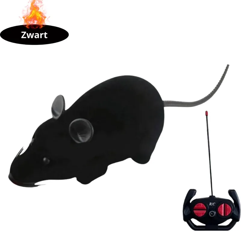Kattenspeelgoed - Voor Katten - Cat Toy - Kattenspeeltjes - Interactieve Muis de Nivard en Noir – photo produit