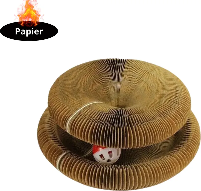 Kattenspeelgoed - Voor Katten - Cat Toy - Kattenspeeltjes - Krabpaal - Met Balletje de Nivard en Marron – photo produit