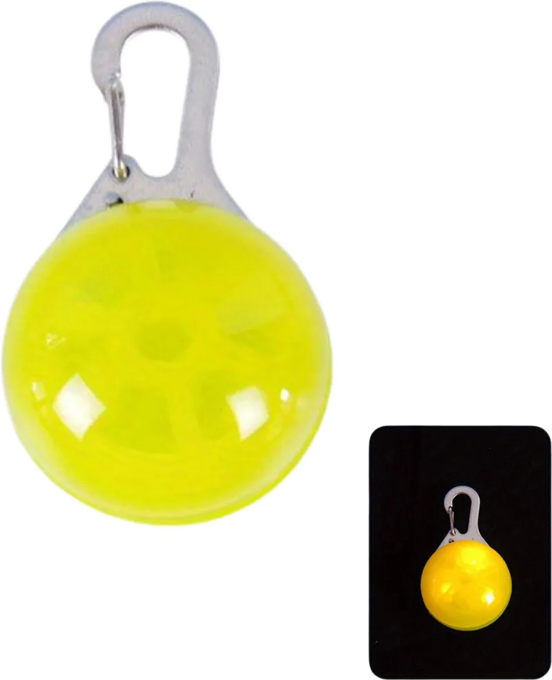 Lichtgevende Halsband - Verlichte Halsband - Lichtgevend - Hond - Kat - Lampje - Hondenhalsband Led - Clip-On de Nivard en Jaune – photo produit