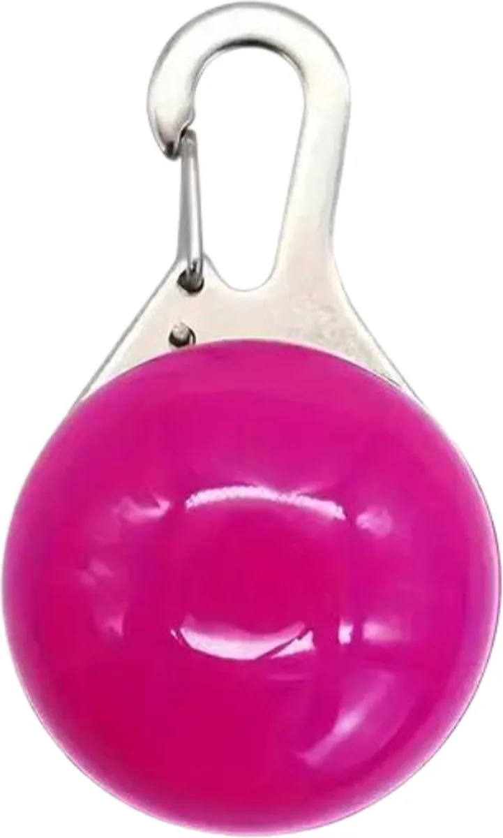 Lichtgevende Halsband - Verlichte Halsband - Lichtgevend - Hond - Kat - Lampje - Hondenhalsband Led - Oplaadbaar - Balletje by Nivard in Purple – product photo