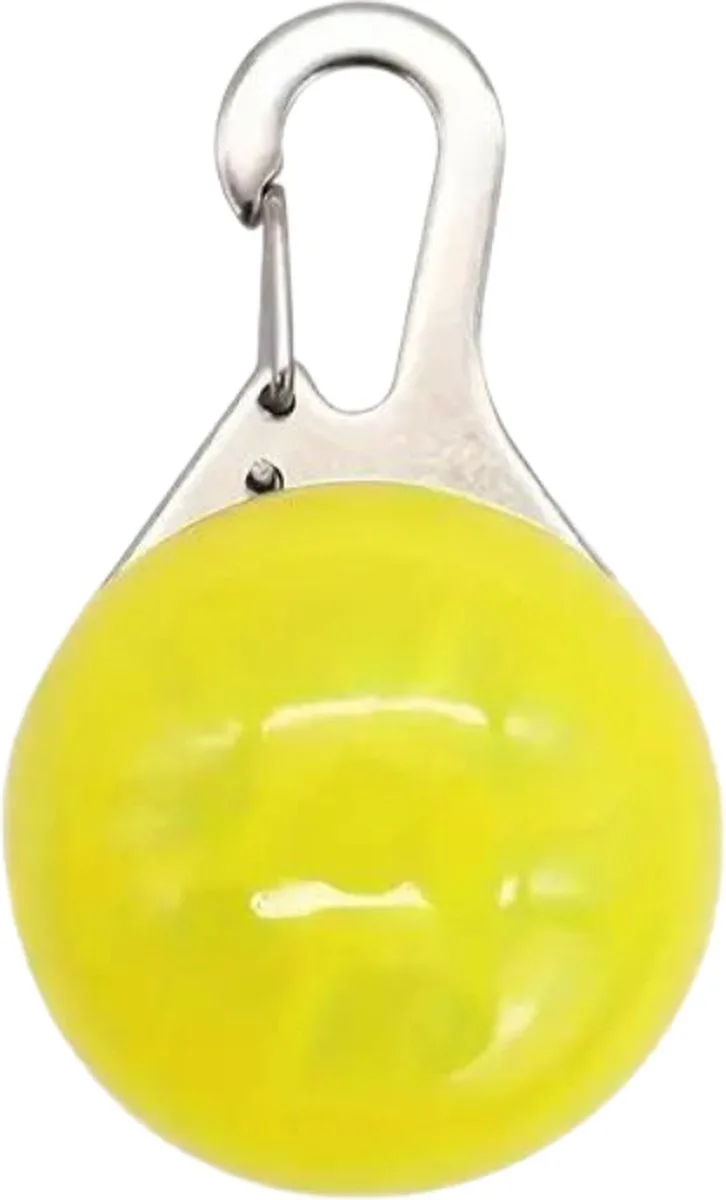 Lichtgevende Halsband - Verlichte Halsband - Lichtgevend - Hond - Kat - Lampje - Hondenhalsband Led - Oplaadbaar - Balletje by Nivard in Yellow – product photo