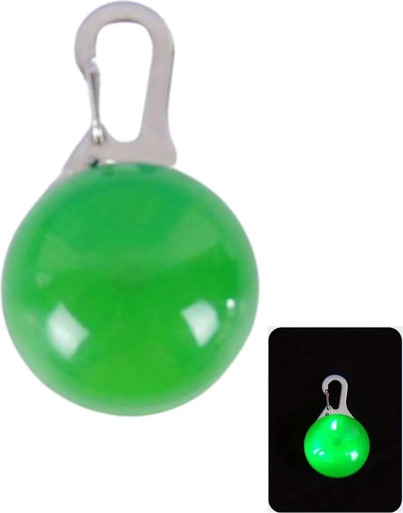 Lichtgevende Halsband - Verlichte Halsband - Lichtgevend - Hond - Kat - Lampje - Hondenhalsband Led - Clip-On de Nivard en Vert – photo produit