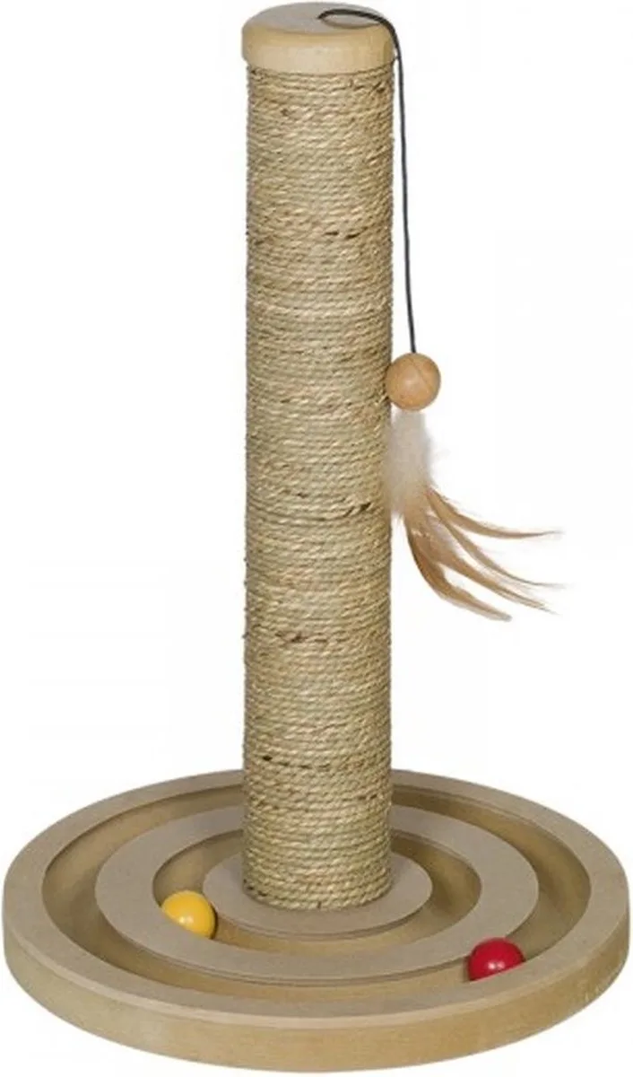 Actief Kattenspeelgoed Spin & Pole - Krabpaal - Bruin - 45 x 30 cm von Nobby in Lichtbruin – Produktfoto