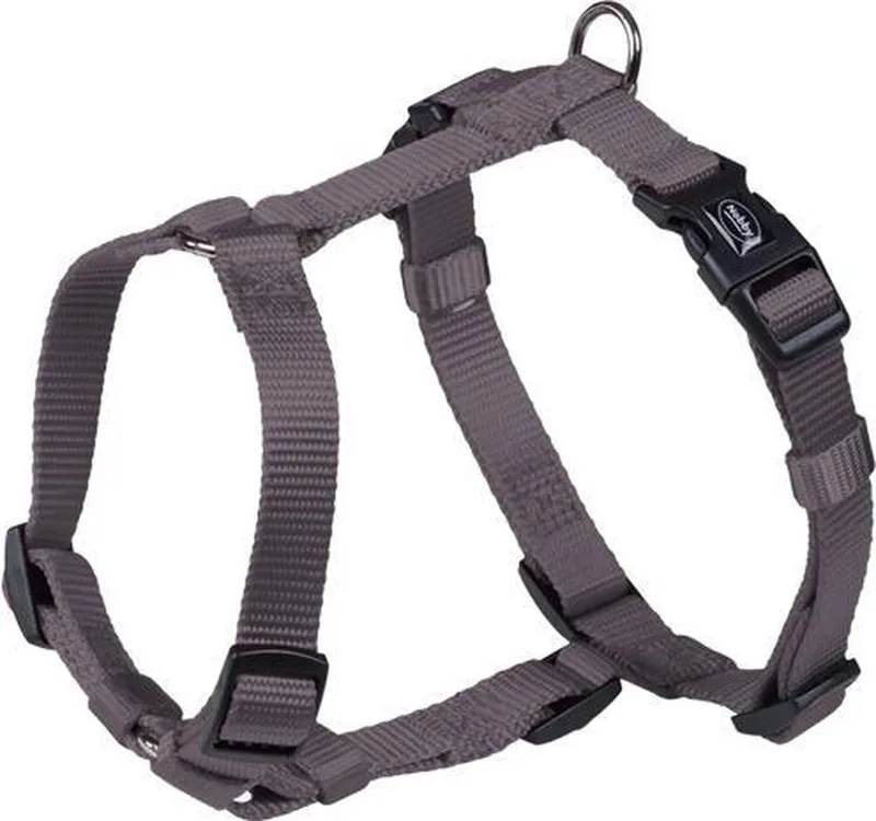 Classic Harnas / Hondentuigje - Nylon - Maat: S-M - Borstomtrek: 30 - 50 cm (GELIEVE ALVORENS BESTELLEN OPMETEN) de Nobby en Gris – photo produit