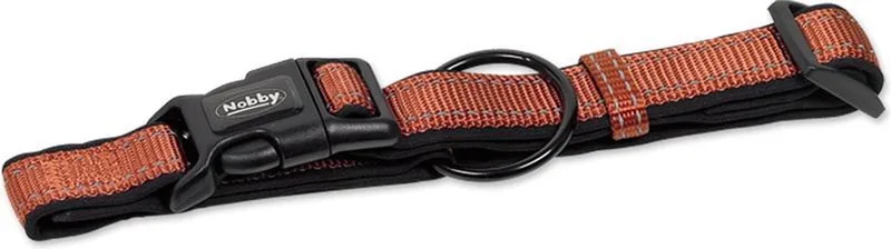 halsband classic reflect soft verstelbaar - donkeroranje - 50-65 x 2,5 cm von Nobby in Orange – Produktfoto