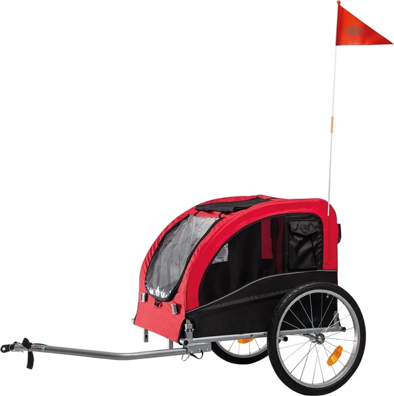 Hondenfietskar Senlima - Zwart - tot 35 kg - 80/145 x 75 x 86 cm de Nobby en Rouge – photo produit