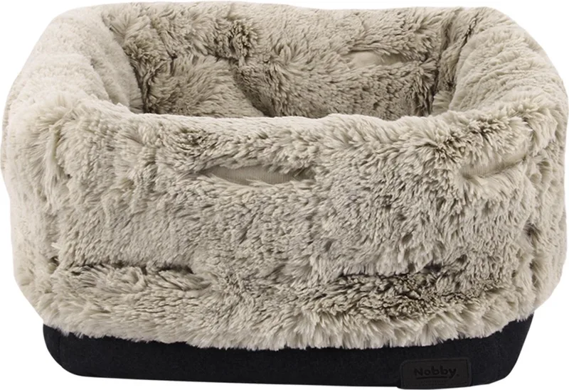 Hondenmand en hondentas ineen Enda - Zwart - Kattenmand - Kattentas - 45 x 45 x 40/20 cm de Nobby en Beige – photo produit