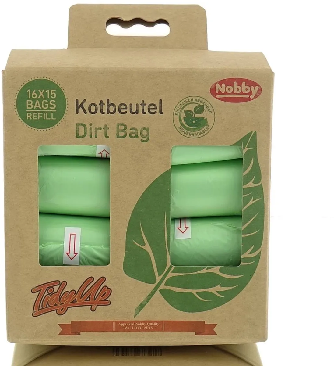 TidyUp poepzakjes 16 rollen a 15 de Nobby en Vert – photo produit