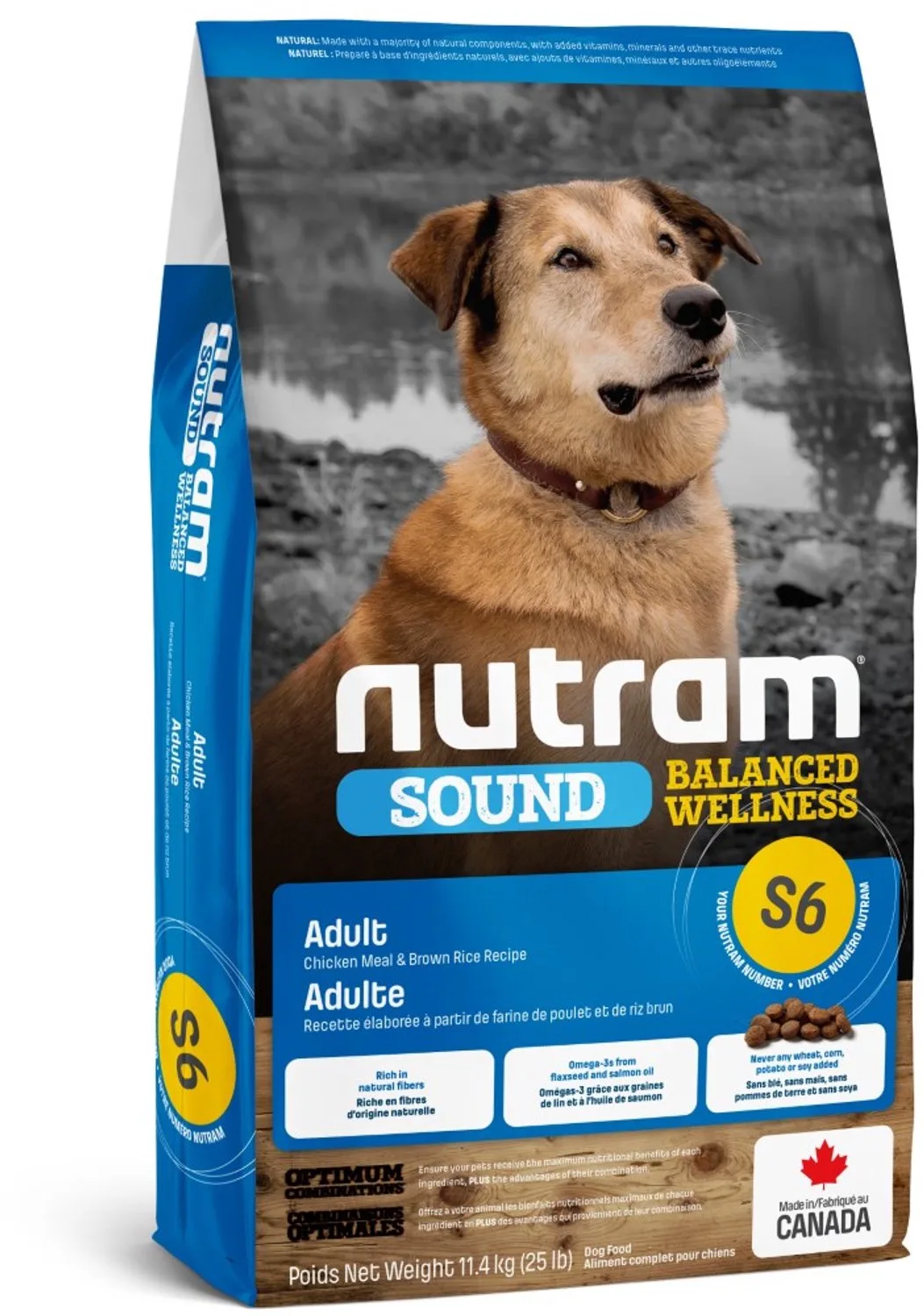 Adult Dog S6 11,4kg från Nutram – produktbild