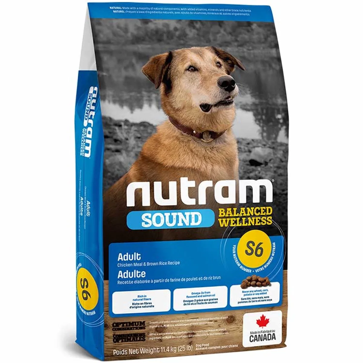 Adult Dog S6 2kg från Nutram – produktbild