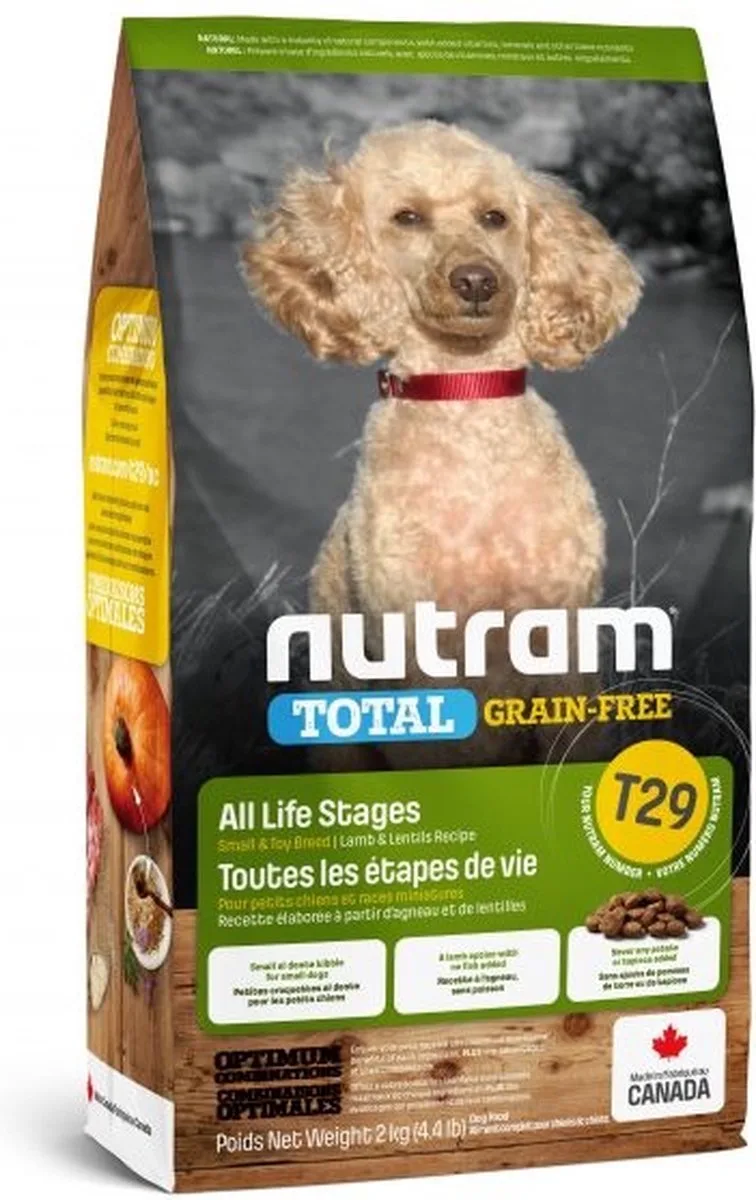 Grain free Lamb en Lentils T29 de Nutram – photo produit