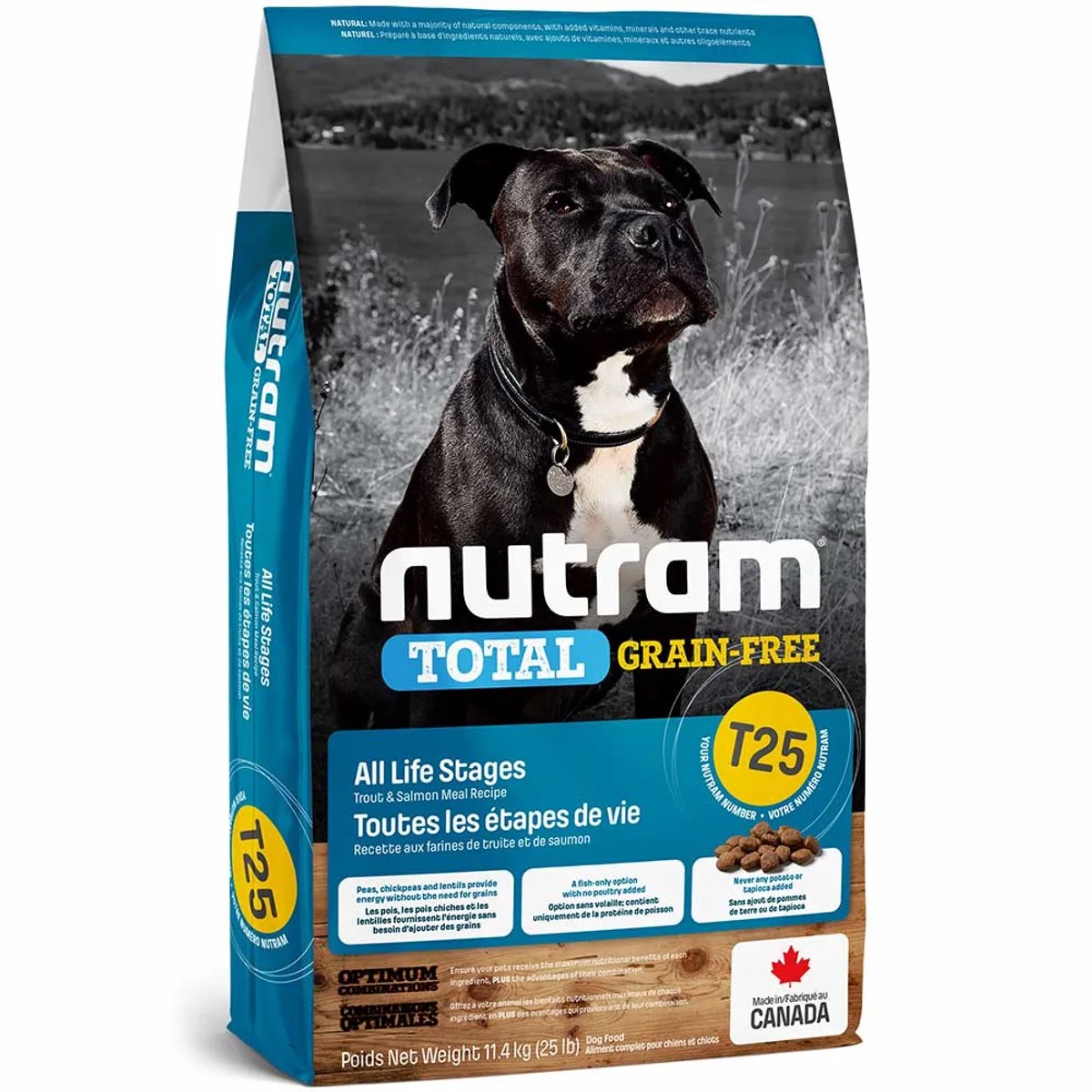 Grain Free Salmon & Trout Dog T25 2kg från Nutram – produktbild