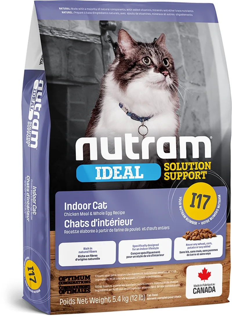 I17 Ideal Solution Support Indoor Cat Food 1.13kg by Nutram – product photo