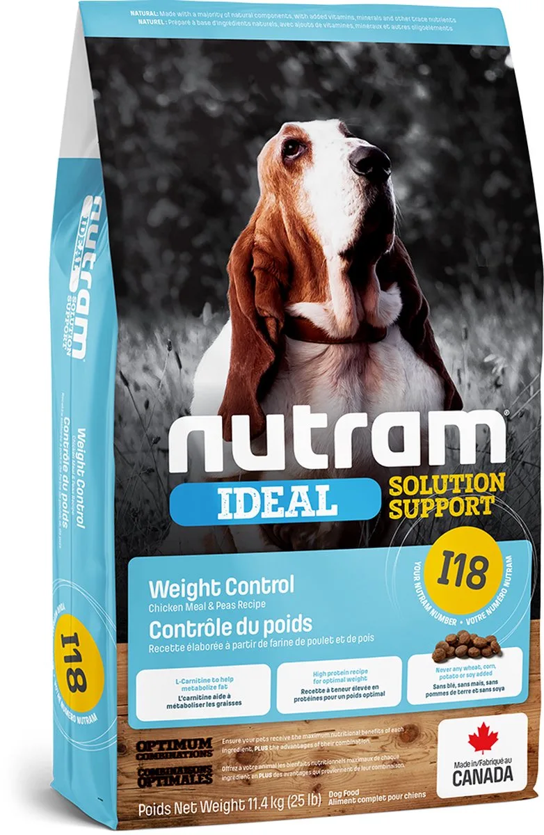 I18 Ideal Solution Support Weight Control Dog Food 2kg von Nutram – Produktfoto