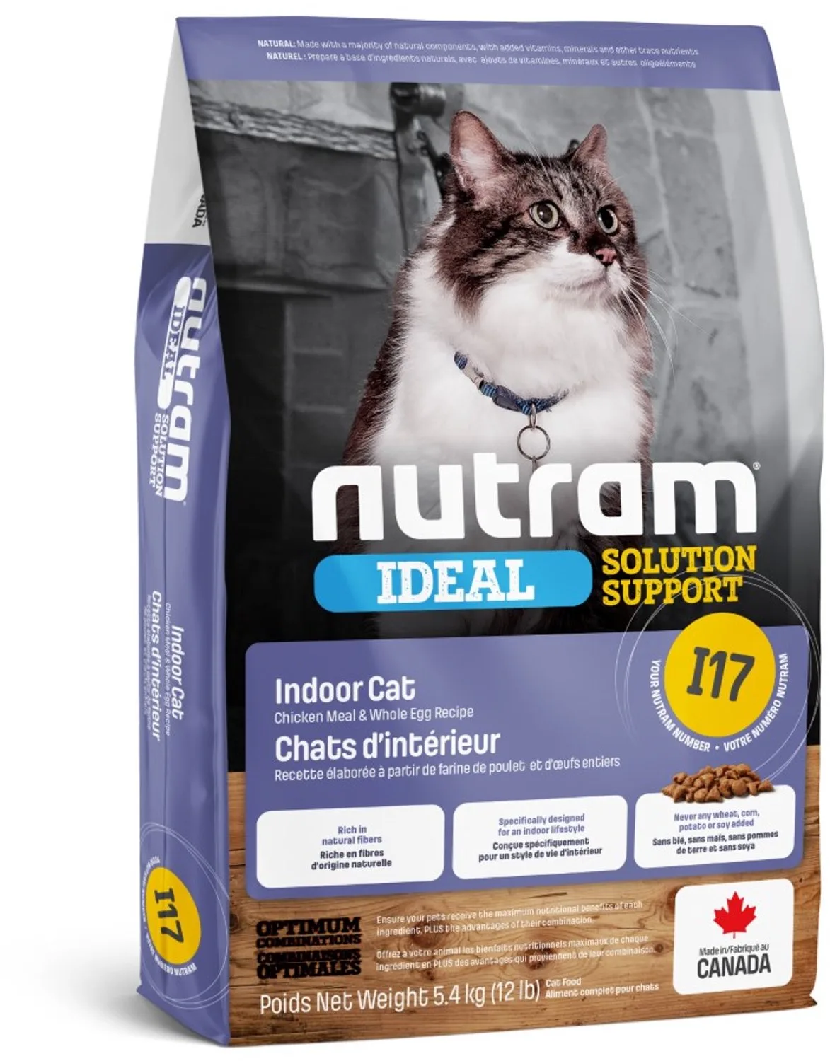 Indoor Cat I17 5,4kg van Nutram – productfoto