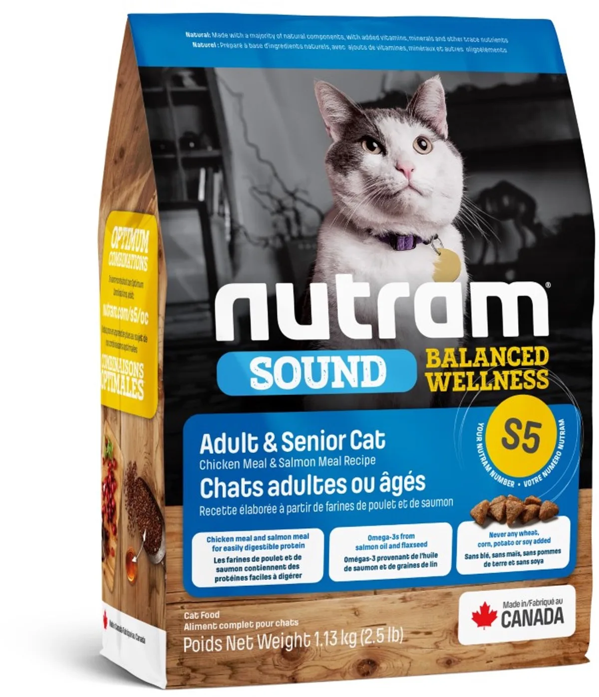 S5 KAT ADULT/SENIOR 1,13KG by Nutram – product photo