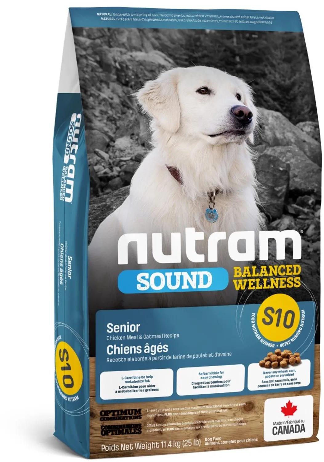 Senior Dog S10 11,4kg by Nutram – product photo