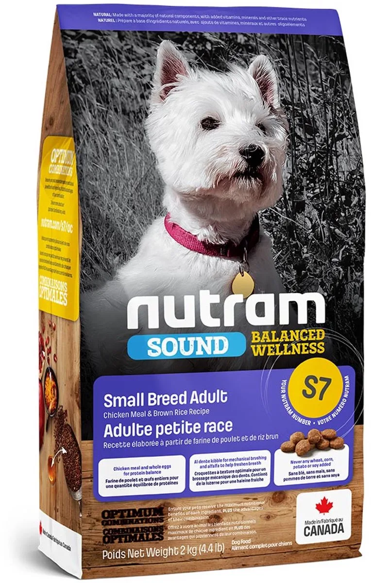 Small Adult Dog S7 2kg från Nutram – produktbild