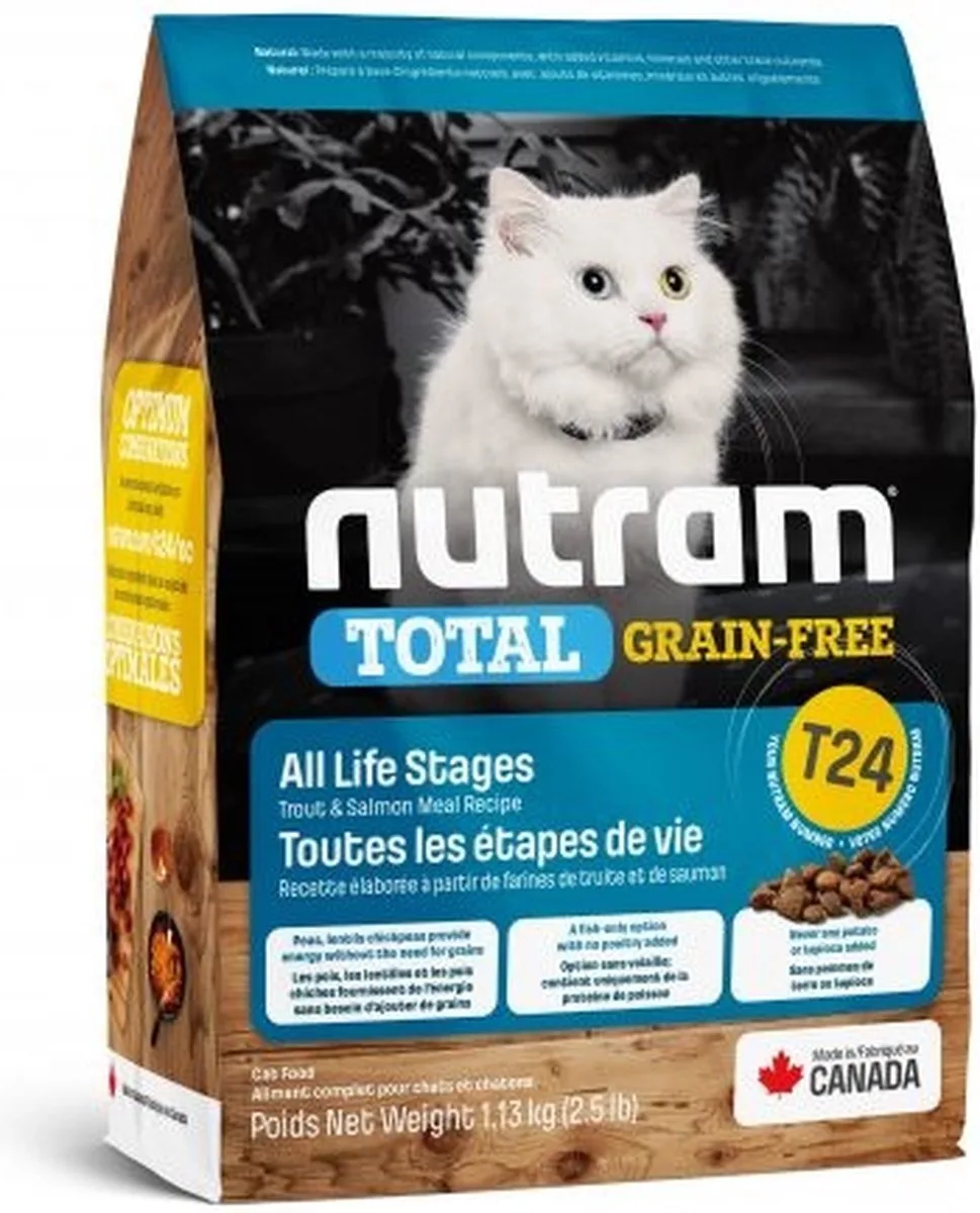 Total Grain-Free Zalm en forel T24 1,13 kg fra Nutram – produktbillede