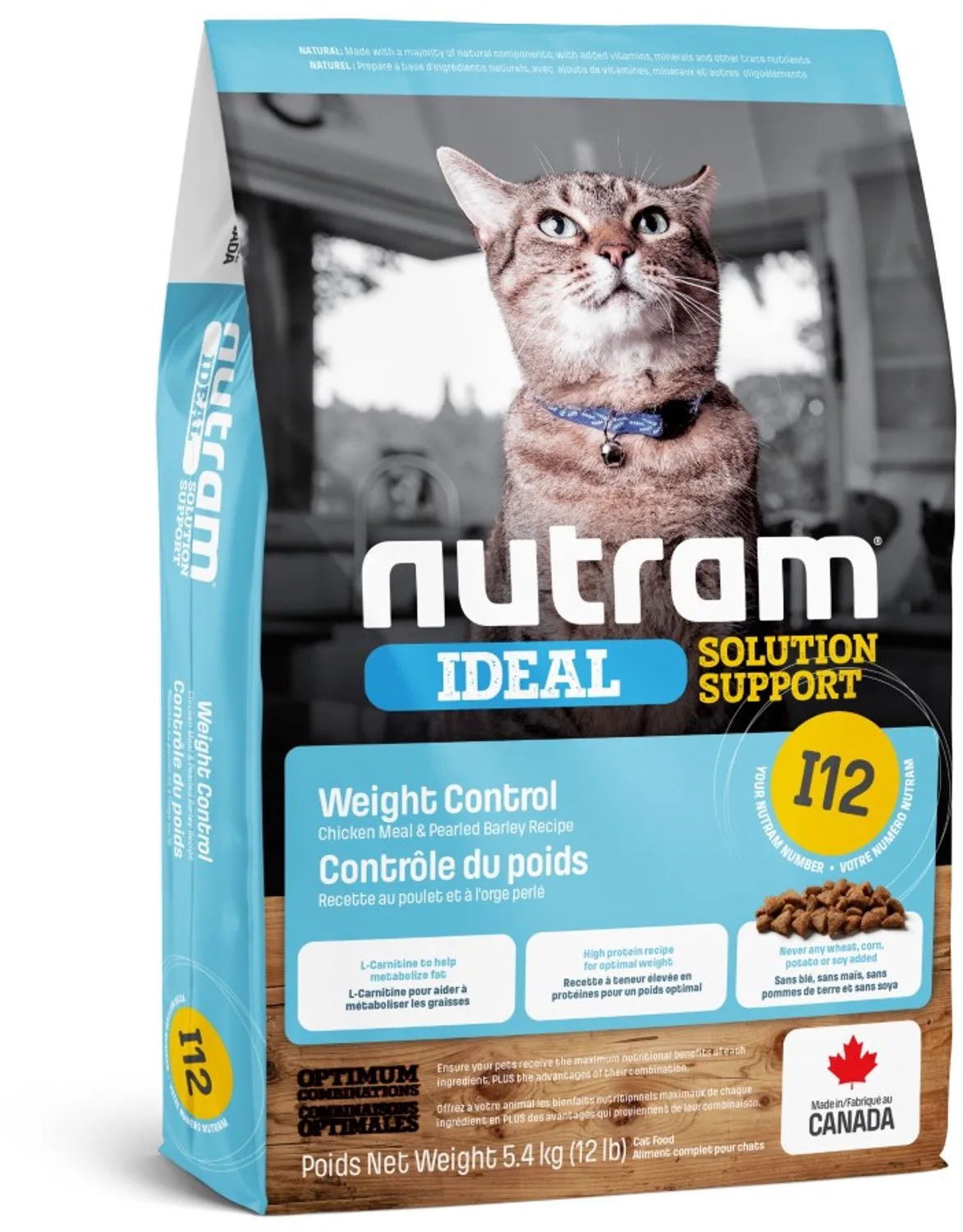 Weight Control Cat I12 5,4kg von Nutram – Produktfoto
