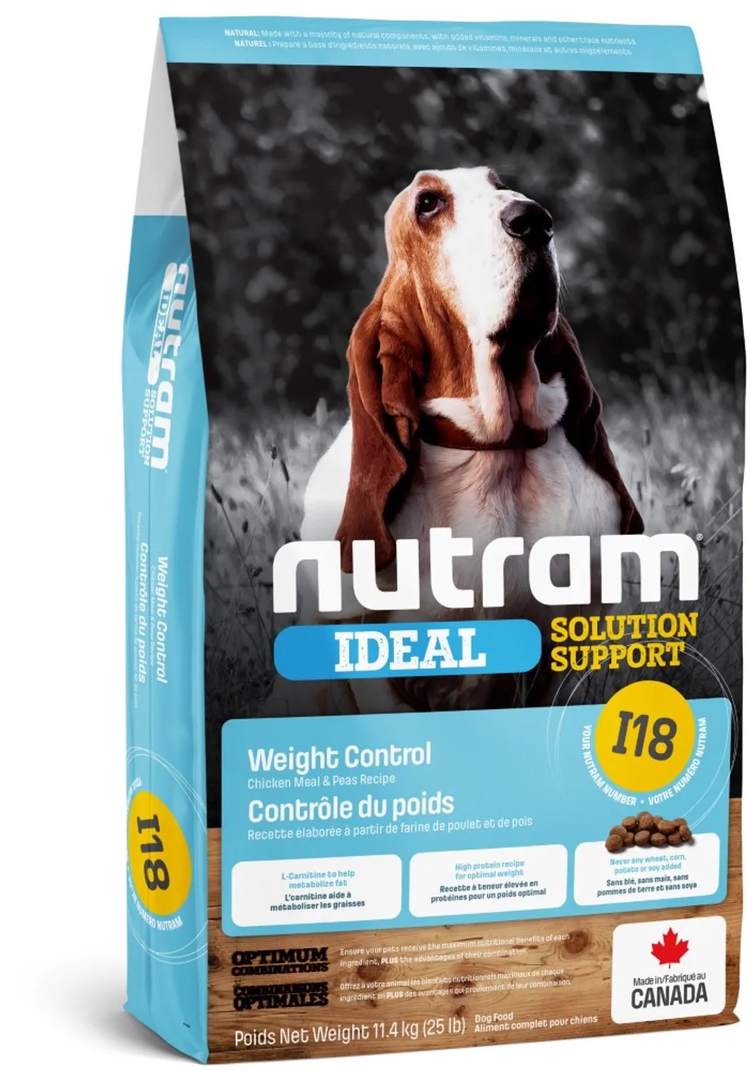 Weight Control Dog I18 11,4kg von Nutram – Produktfoto
