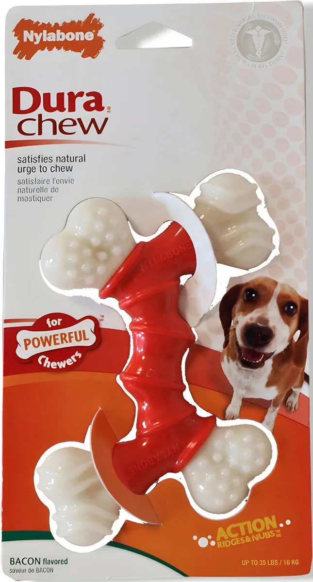 Kauwvoer hond bacon M de Nylabone – photo produit