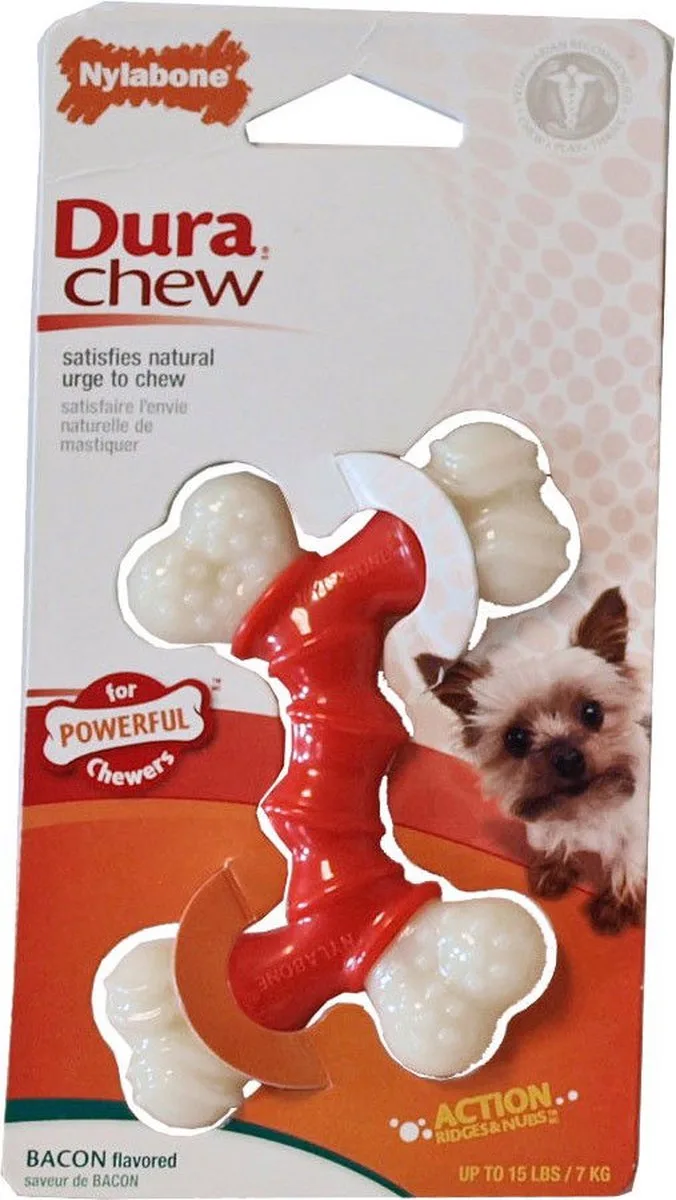 Kauwvoer hond bacon S de Nylabone – photo produit