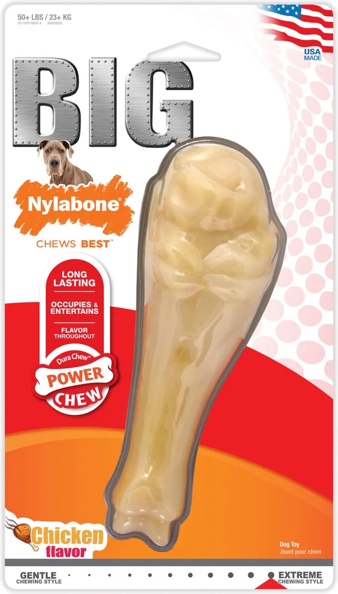 Power Chew Turkey Leg - Hondenspeelgoed - Kip Voor Honden Boven 23kg Xxl by Nylabone in Beige – product photo