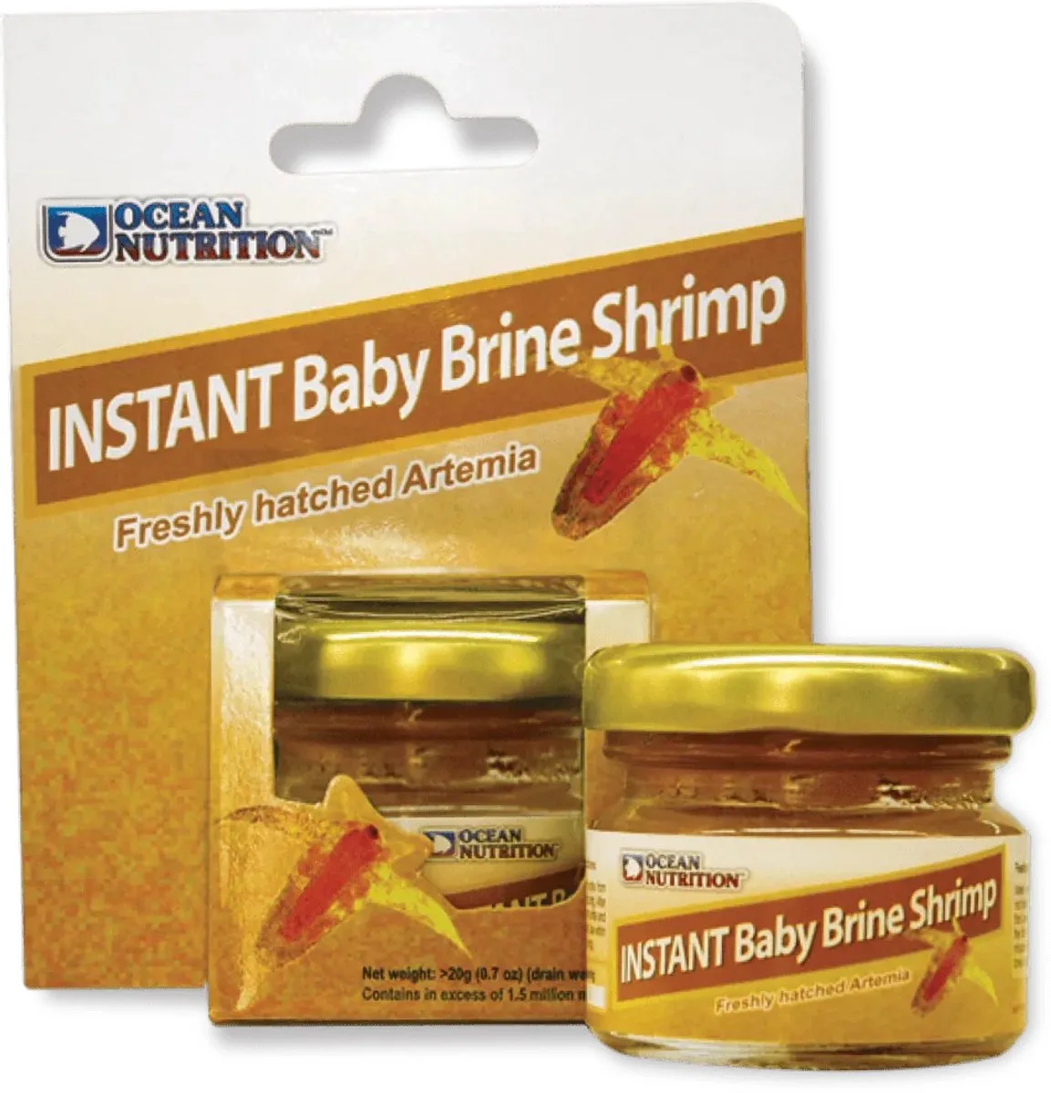 instant baby brine shirmp de Ocean Nutrition en Or – photo produit