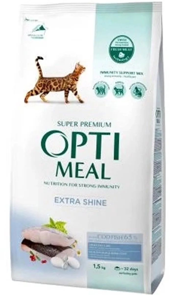 extra glans met kabeljauw - volwassen katten 1,5 kg de Optimeal – photo produit