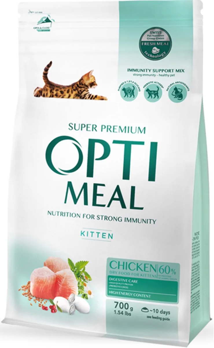 kitten with chicken700 gram van Optimeal – productfoto