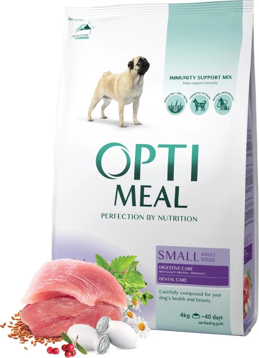 Small Breeds Adult Eend 4 kg van Optimeal – productfoto
