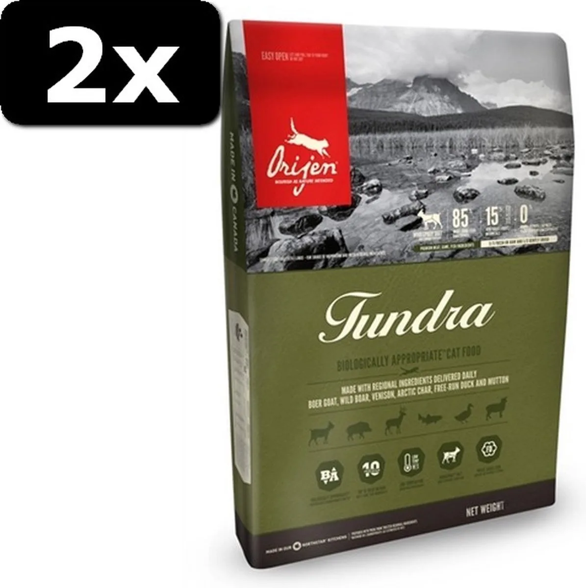 2x ORIJEN CAT TUNDRA 340GR van Orijen – productfoto