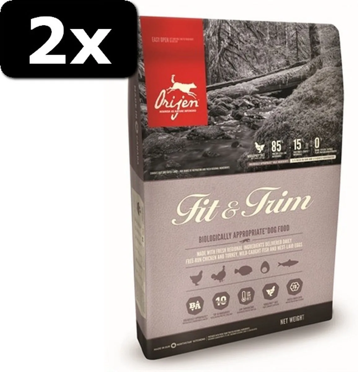 2x ORIJEN DOG FIT&TRIM 6KG van Orijen – productfoto