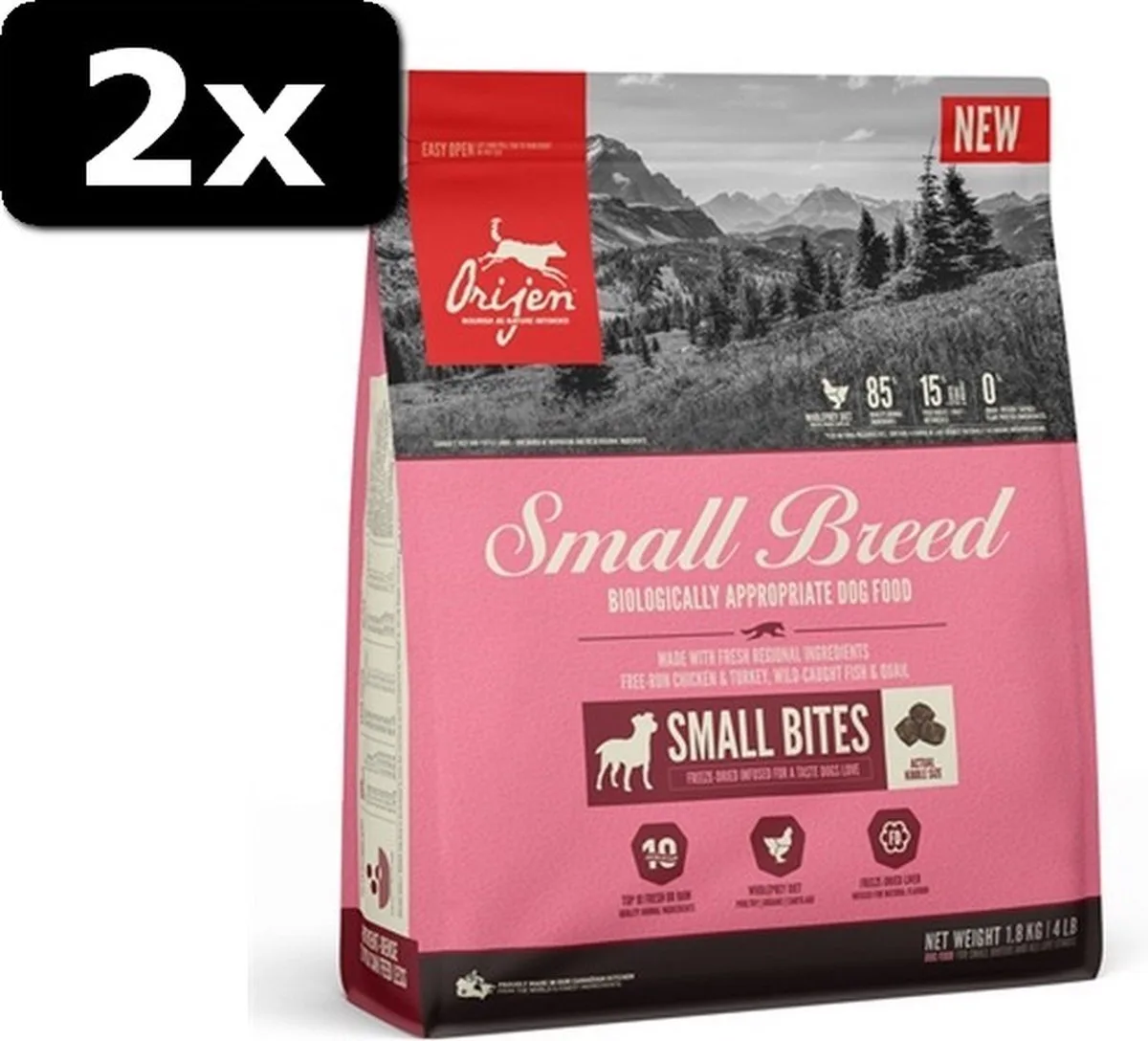 2x # ORIJEN WHOLE PREY SMALL BR 1,8Kg van Orijen – productfoto