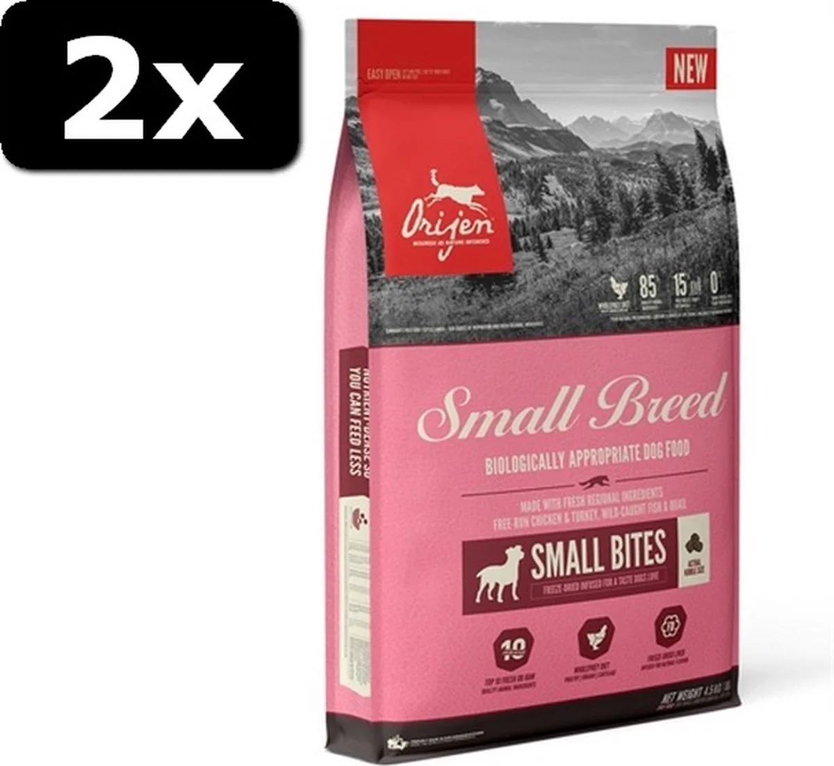 2x # ORIJEN WHOLE PREY SMALL BR 4,5KG van Orijen – productfoto