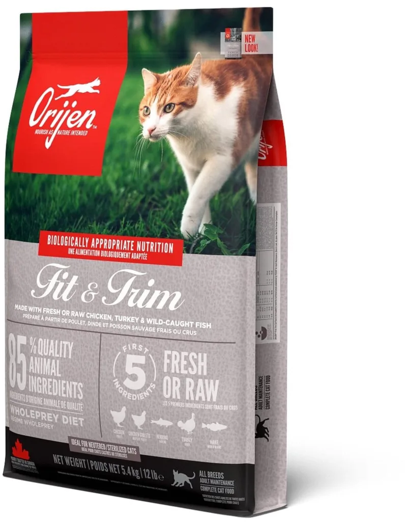 Cat Fit & Trim - Kattenvoer - 5.4kg - Graanvrij - Hoog Eiwit von Orijen – Produktfoto