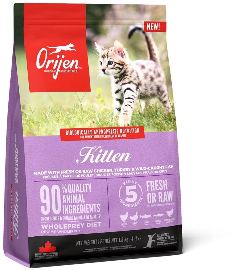 Kitten Kip&Kalkoen&Zalm - Kattenvoer - 1.8 kg de Orijen – photo produit