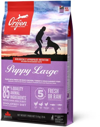 Puppy Large Breed Hondenvoer - Droogvoer met Vers Vlees - 11,4 kg fra Orijen – produktbillede 1 af 2