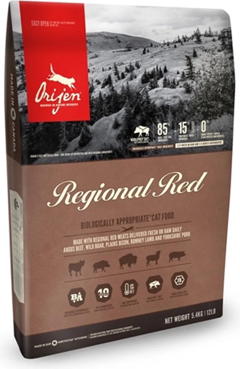 REGIONAL RED CAT 5,4KG de Orijen – photo produit