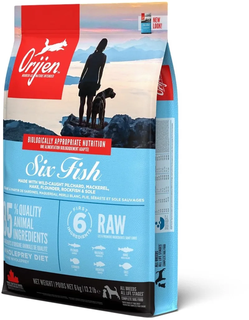 Six Fish Dog Whole Prey - Hondenvoer - 6 kg von Orijen – Produktfoto 1 von 2
