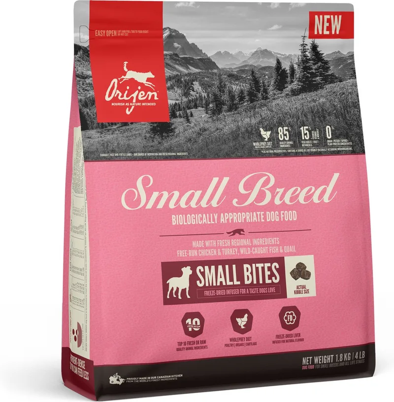 Small Breed - Hondenvoer - Graanvrij - Huid & Vacht - Algemene Gezondheid von Orijen – Produktfoto