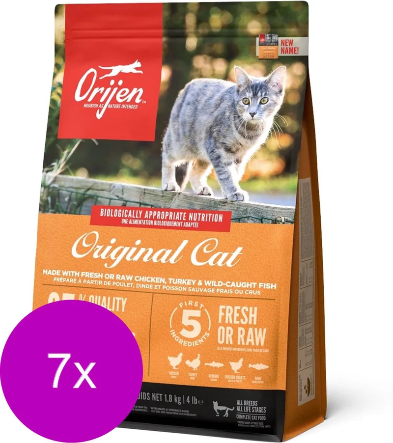 Whole Prey Cat & Kitten Kip&Kalkoen - Kattenvoer - 7 x 1.8 kg von Orijen – Produktfoto