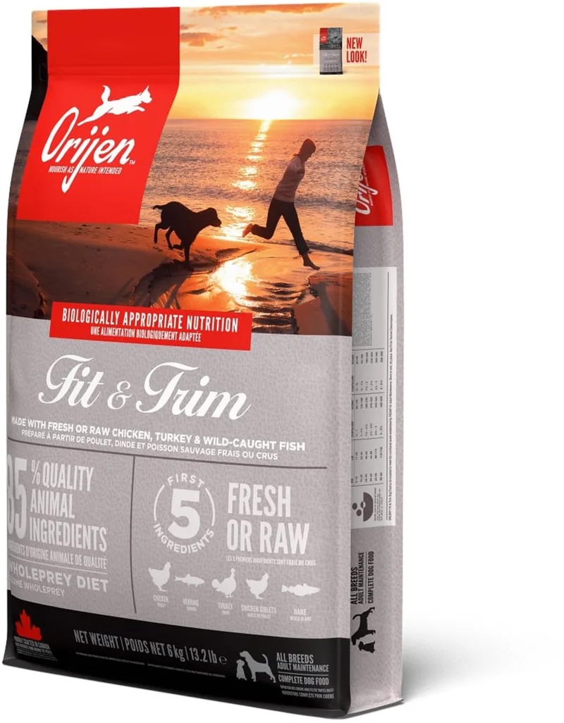 Whole Prey Fit & Trim Dog Kip&Kalkoen&Vis - Hondenvoer - 6 kg fra Orijen – produktbillede