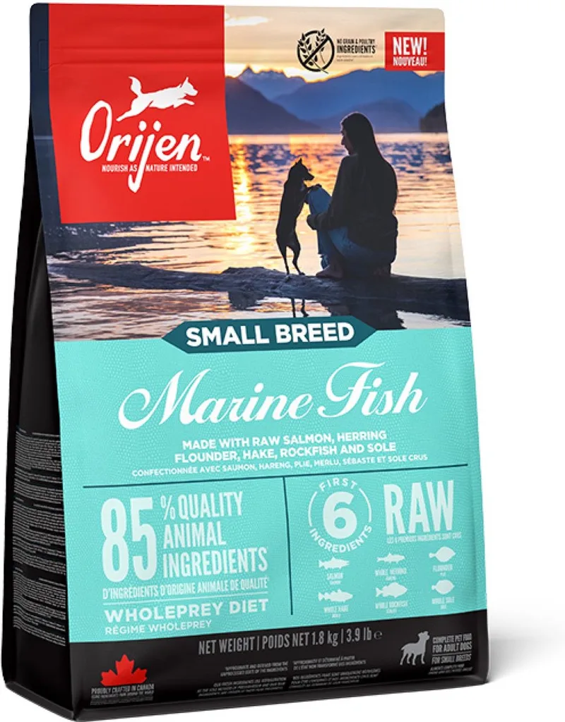 Whole Prey Hondenvoer Small Breed Dog Marine Fish 1,8 kg von Orijen – Produktfoto